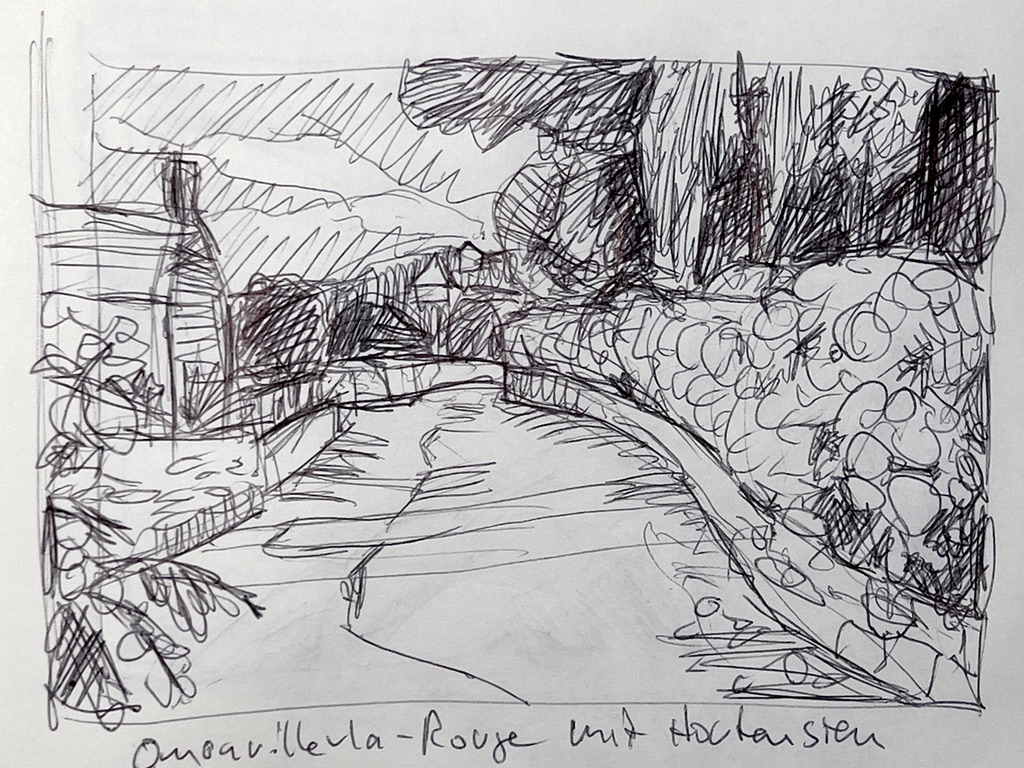 Normadie - Dorfstraße in Omonville