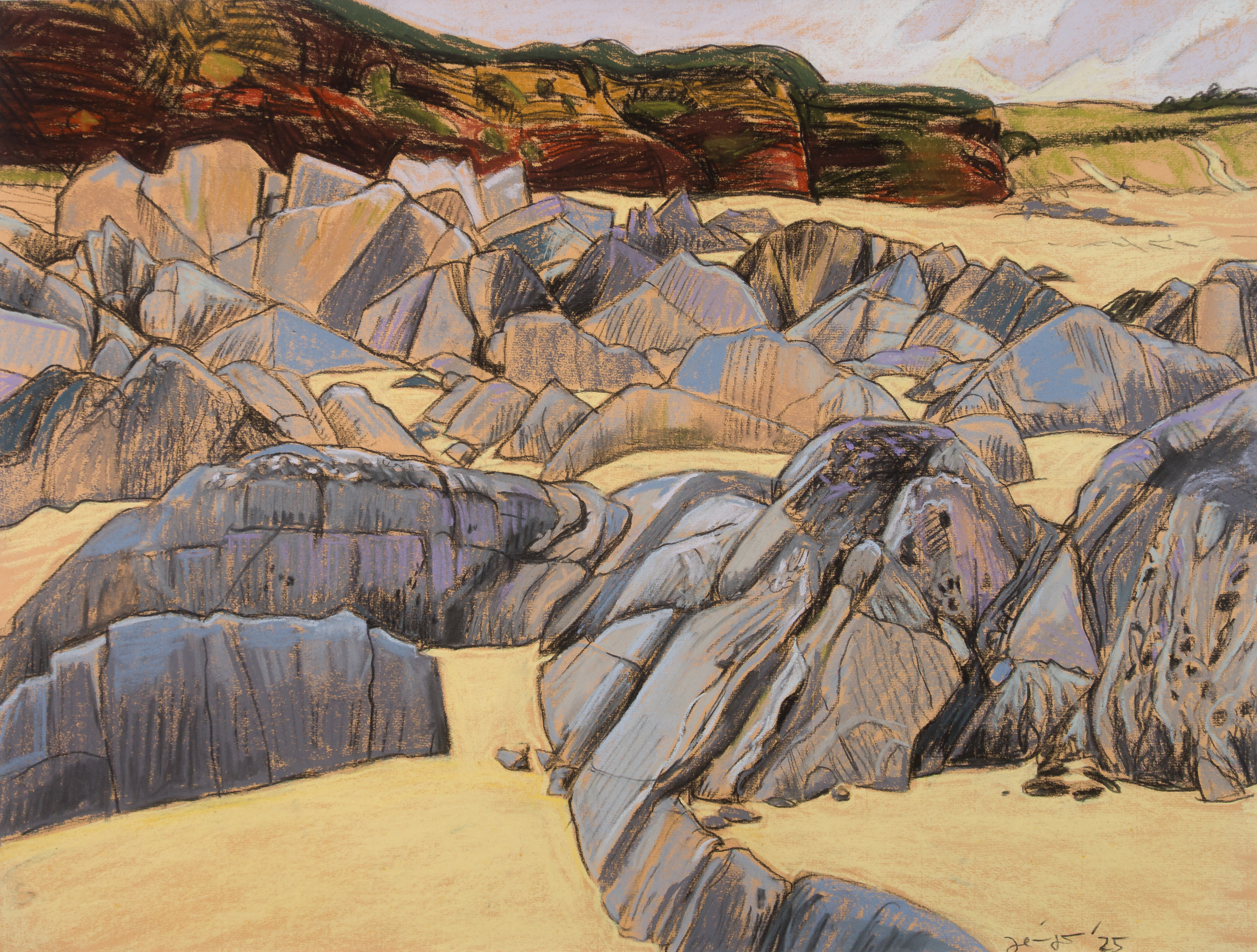 Normandie - Felsiger Strand Cap de Carteret