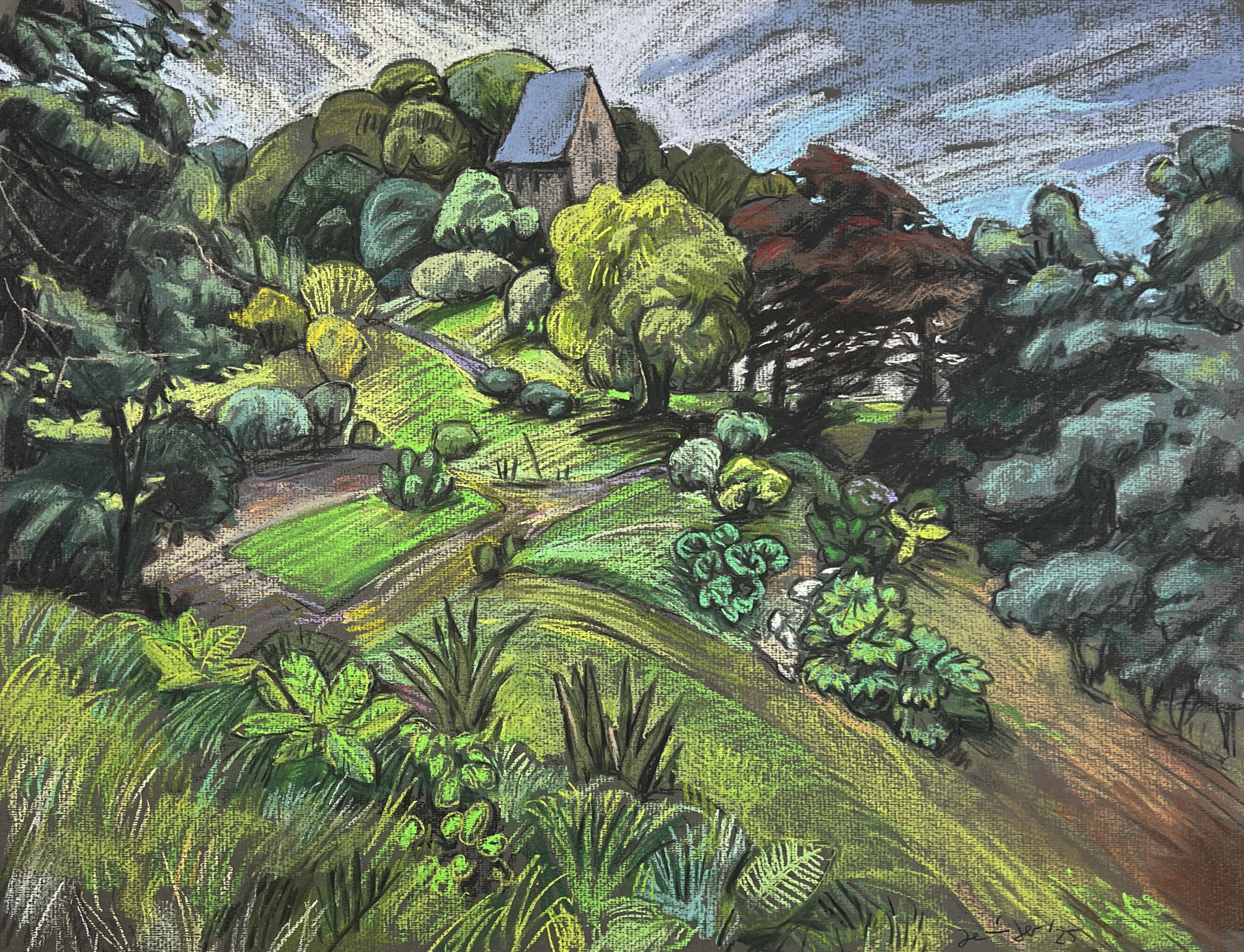 Normandie - Garten in Landemar