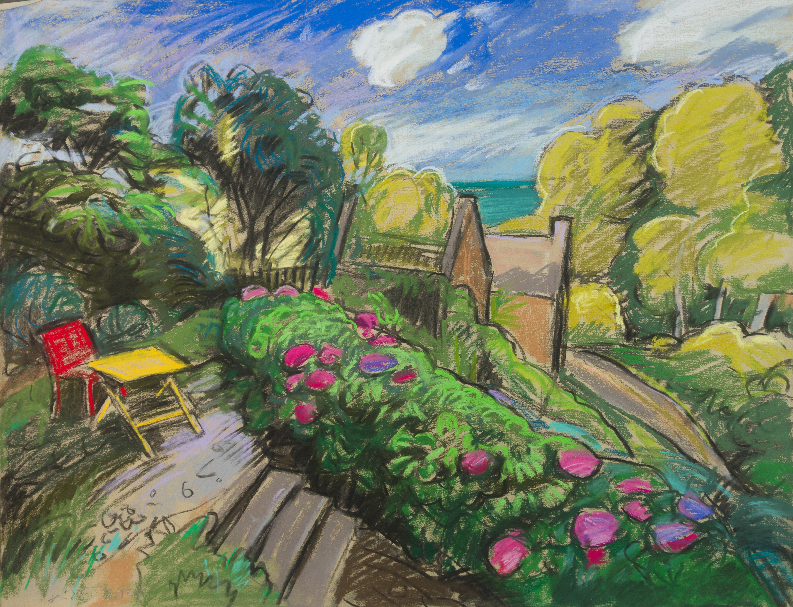 Normandie - Gartenterrasse in Dur Écu