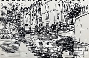 Elstermühlgraben an der Jahnallee