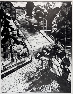 Leibnizstraße, Blick aus dem Fenster