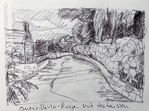 Normadie - Dorfstraße in Omonville