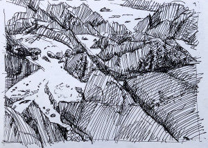 Normandie - Felsenstrand bei Siouville