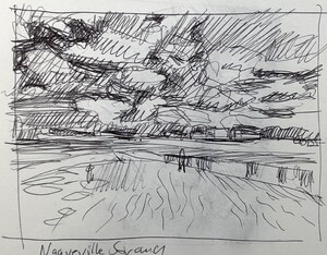 Normandie - Strand von Urville-Nacqueville