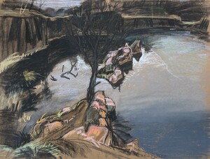 Steinbruch Klinga im Winter